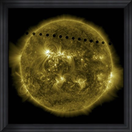 Framed Venus Moving across the Face of the Sun Print