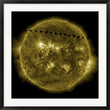 Framed Venus Moving across the Face of the Sun Print