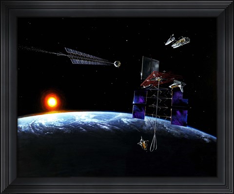 Framed Mission to an Earth-approaching Asteroid Print