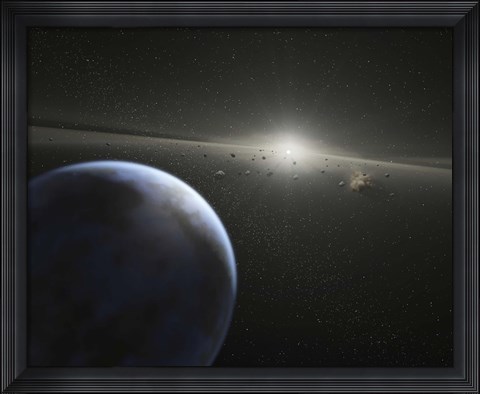 Framed massive Asteroid Belt Print
