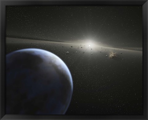 Framed massive Asteroid Belt Print