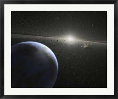 Framed massive Asteroid Belt Print