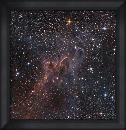 Framed Cometary Globules CG 30/31/38 in the constellations Vela and Puppis Print