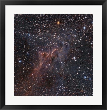 Framed Cometary Globules CG 30/31/38 in the constellations Vela and Puppis Print