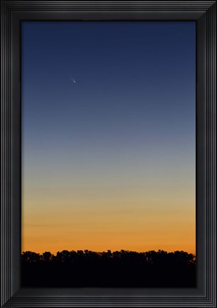 Framed Comet Panstarrs at twilight,  Buenos Aires, Argentina Print
