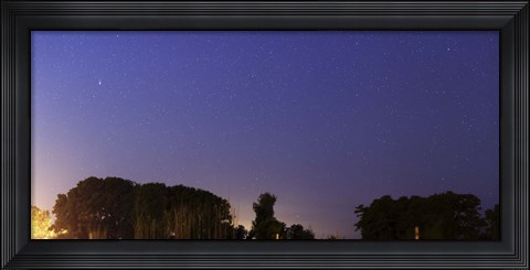 Framed Wide Panorama of Comet Panstarrs, Mercedes, Argentina Print