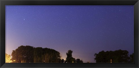 Framed Wide Panorama of Comet Panstarrs, Mercedes, Argentina Print