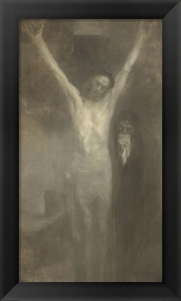 Framed Christ On The Cross, 1897 Print