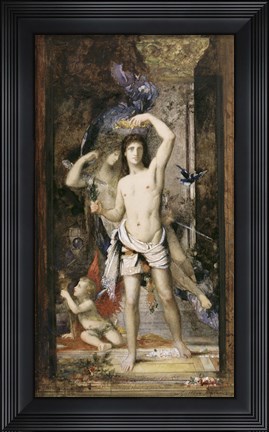 Framed Young Man And Death Print