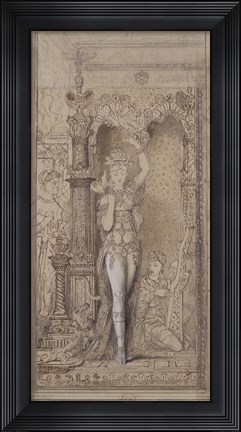 Framed Salome Dancing, 19Th Century Print