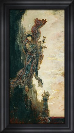 Framed Sappho Falling Print