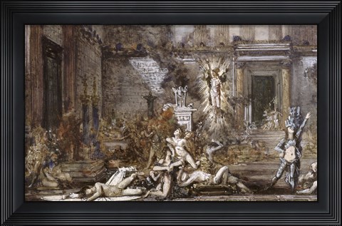 Framed Les Pretendants Or The Suitors Print