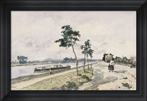 Framed Seine at Argenteuil,  c. 1867 Print