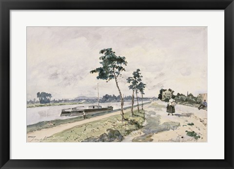 Framed Seine at Argenteuil,  c. 1867 Print