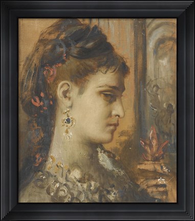 Framed Study For Salome With The Decapitation Of John The Baptist Print