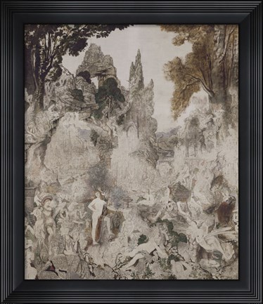 Framed Les Chimeres, 1884 Print