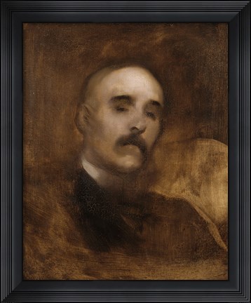 Framed Portrait Of Georges Clemenceau Print