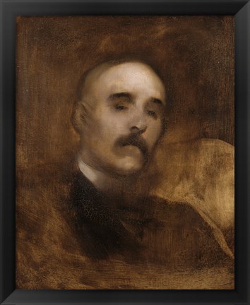 Framed Portrait Of Georges Clemenceau Print