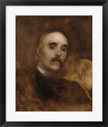 Framed Portrait Of Georges Clemenceau Print