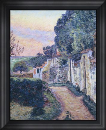 Framed Street In Epinay Print