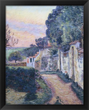 Framed Street In Epinay Print