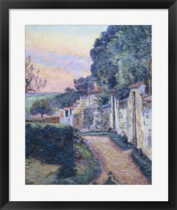 Framed Street In Epinay Print