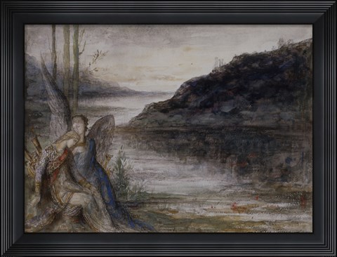Framed Evening And The Sorrow Print