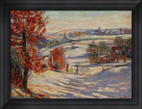 Framed Snow In Ivry, 1895 Print