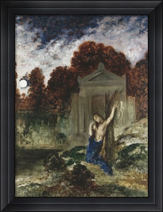 Framed Orpheus At The Tomb Of Eurydice, 1891 Print