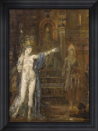 Framed Salome Dancing, Called &quot;&quot;Tatooed Salome&quot;&quot; (Detail), 1876 Print