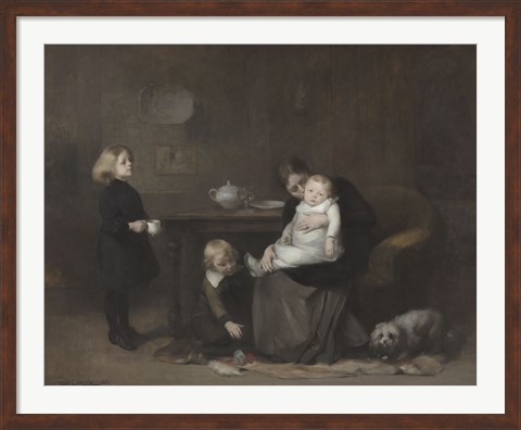 Framed Sick Child, 1885 Print