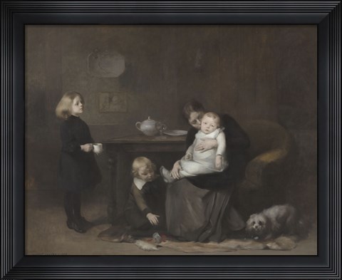 Framed Sick Child, 1885 Print