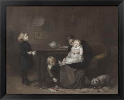 Framed Sick Child, 1885 Print