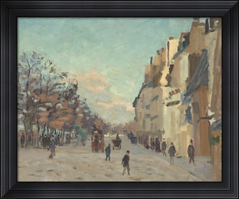 Framed Quai De La Gare, 1880 Print