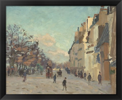 Framed Quai De La Gare, 1880 Print