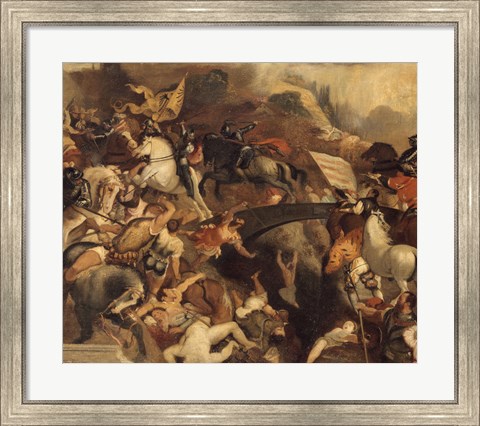 Framed Battle Of Cadore, 1858 Print