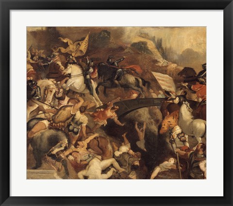 Framed Battle Of Cadore, 1858 Print