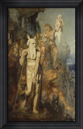 Framed Moses, In View Of The Promised Land, Removes His Sandals, 1854 Print