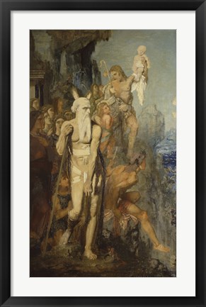 Framed Moses, In View Of The Promised Land, Removes His Sandals, 1854 Print