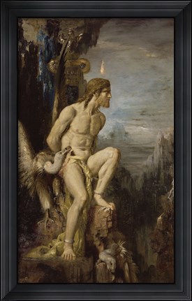 Framed Prometheus, 1868 Print