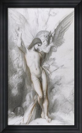 Framed Saint Sebastian Sketch Print