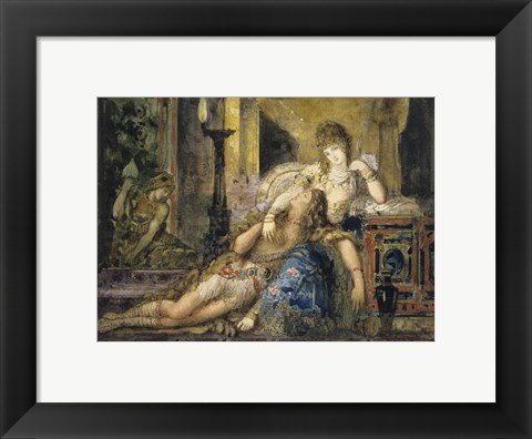 Framed Samson And Delilah Print