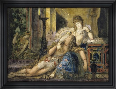 Framed Samson And Delilah Print