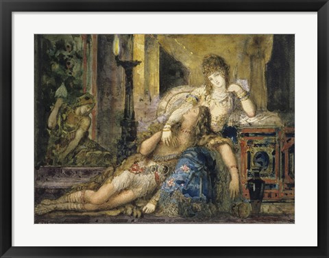 Framed Samson And Delilah Print