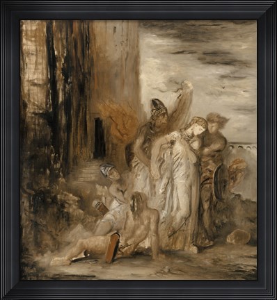 Framed Hesiod And The Muse I Print
