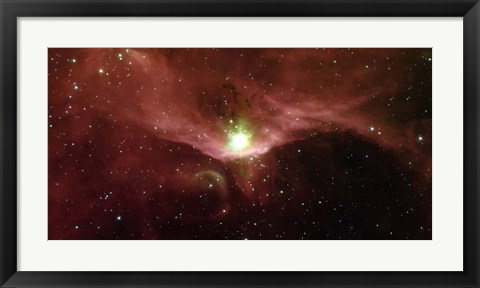 Framed Sharpless 140 in the Constellation Cepheus Print