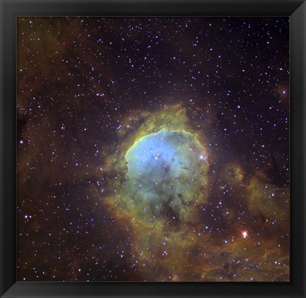 Framed NGC 3324, also known as the Gabriela Mistral Nebula located in the Constellation Eta Carinae Print