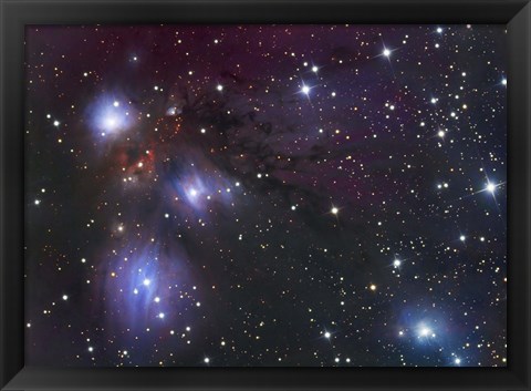 Framed NGC 2170, a reflection nebula located in the Constellation Monoceros Print