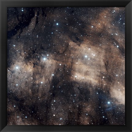 Framed IC 5068, a faint emission nebula located in the Constellation Cygnus Print