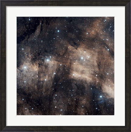 Framed IC 5068, a faint emission nebula located in the Constellation Cygnus Print